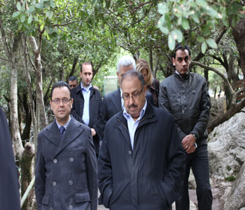 Una delegación árabe en Mlita