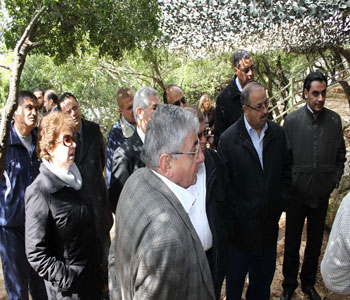 Una delegación árabe en Mlita