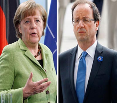 Merkel y Hollande, dos puntos de vista distintos en el tema econ&oacutemico