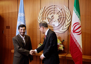 Reuni&oacuten entre Ahmadineyad y Ki-moon en el marco de (R&iacuteo+20)