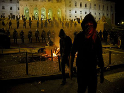La protesta se encrespa en Lisboa