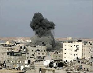 Aviación israelí bombardea la Franja de Gaza