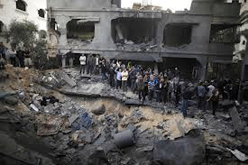 “Israel” empieza el séptimo día de agresión con cien bombardeos
