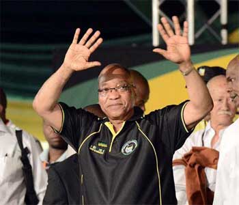 Presidente sudafricano Jacob Zuma reelegido al frente del CNA