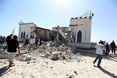 Destruido el mausoleo sufí Al Andalusi en un ataque con bomba