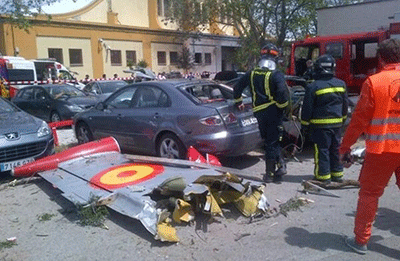 Catástrofe en Madrid durante una exhibición aérea 