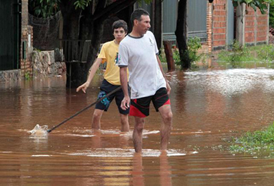 Un fuerte temporal en Paraguay