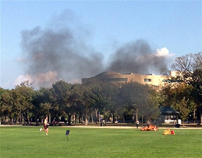 Muere el hombre que se prendió fuego cerca del Capitolio