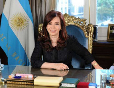 Líderes latinos desean pronta recuperación a de Kirchner