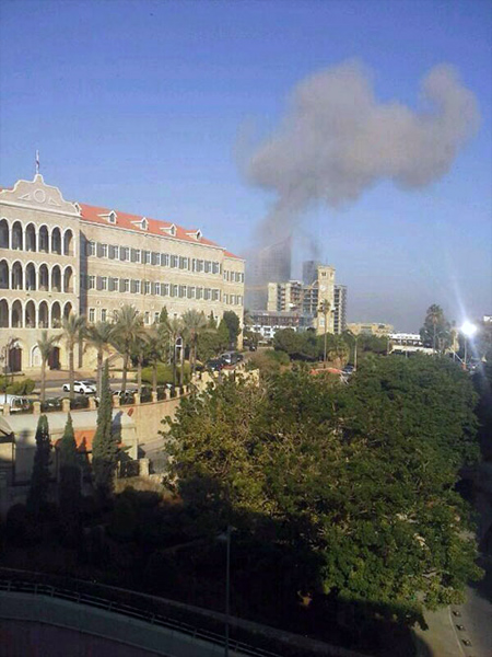 Coche bomba explota en el Centro de Beirut