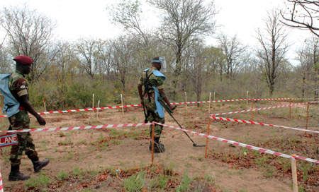 Declaran región sur de Mozambique libre de minas terrestres