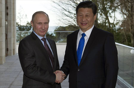Reunión entre Putin y Xi Jinping en Sochi 