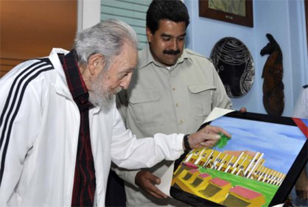 Maduro se encuentra con Fidel castro en Cuba