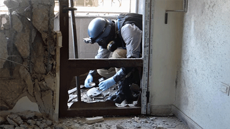 Expertos de ONU reseñan cinco casos de uso de armas químicas en Siria