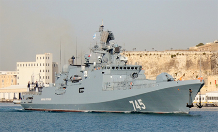 La fragata rusa Admiral Grigoróvich se dirige al Mediterráneo