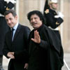 SARKOZY Y CAMERON VISITAN LIBIA EN SU PRIMERA VISITA DESPU&EacuteS DEL GADAFI