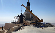 Una gigantesca estatua de Jesús en Siria