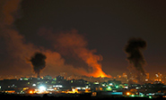 Gaza bajo fuego de la aviación israelí