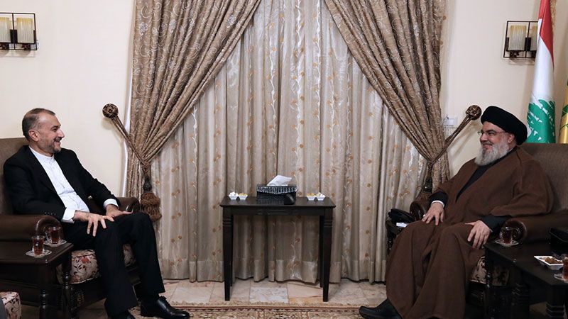 L&iacute;der de Hezbol&aacute; de L&iacute;bano se re&uacute;ne en Beirut con el canciller de Ir&aacute;n