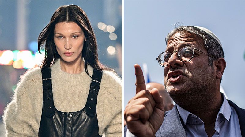 Ben Gvir no se retracta de sus declaraciones racistas sobre palestinos y se enfrenta a Bella Hadid