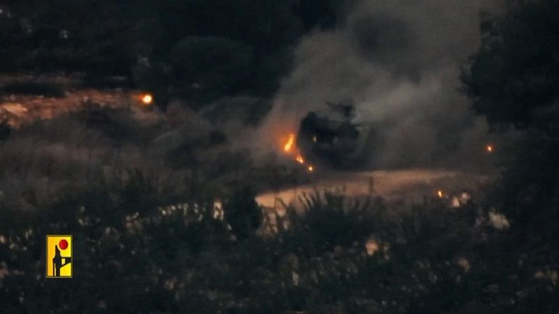 La Resistencia libanesa ataca y destruye un veh&iacute;culo blindado israel&iacute; en la colonia de Avivim