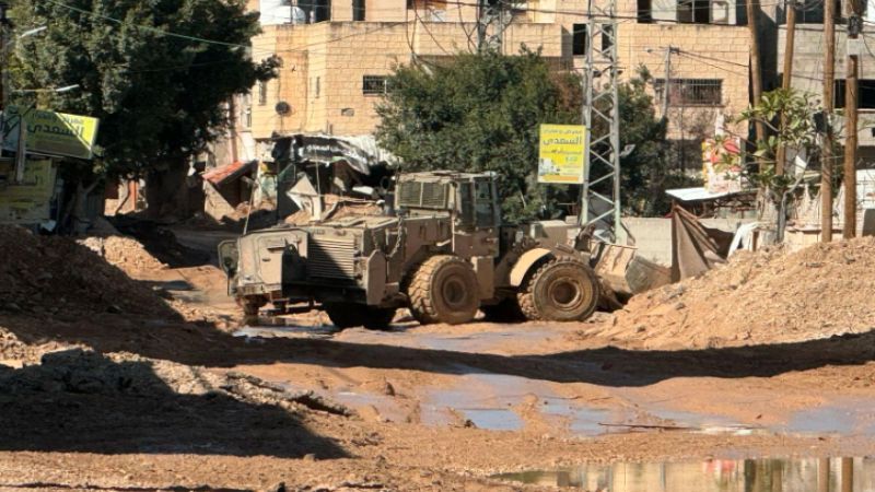 El ej&eacute;rcito de ocupaci&oacute;n israel&iacute; comienza a demoler el campamento palestino de Nur Shams