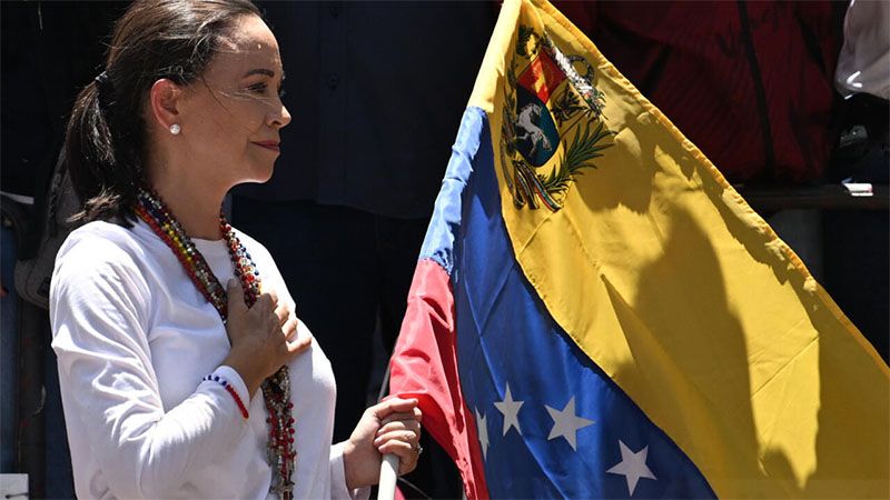 Machado pide a los venezolanos quedarse en sus casas el d&iacute;a de los comicios
