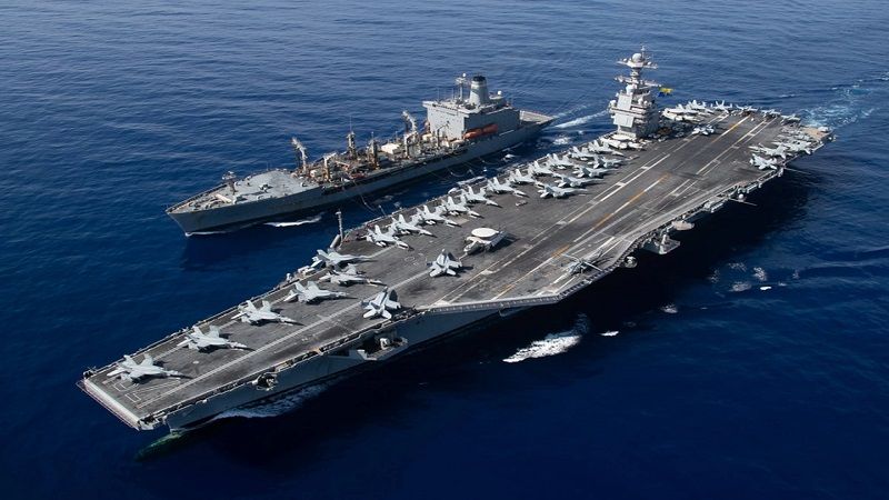 EEUU despliegue su mayor portaaviones en aguas del Caribe