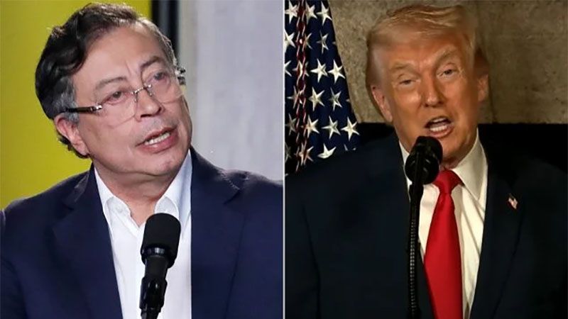 Trump dice que Petro es &ldquo;un alborotador&rdquo; y que &ldquo;m&aacute;s le vale andarse con cuidado&rdquo;