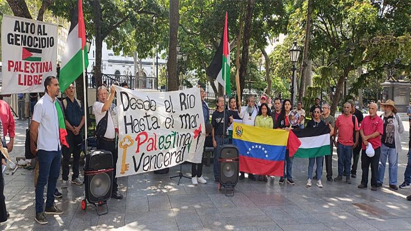 Desde Venezuela solidaridad con Palestina, Cuba e Ir&aacute;n