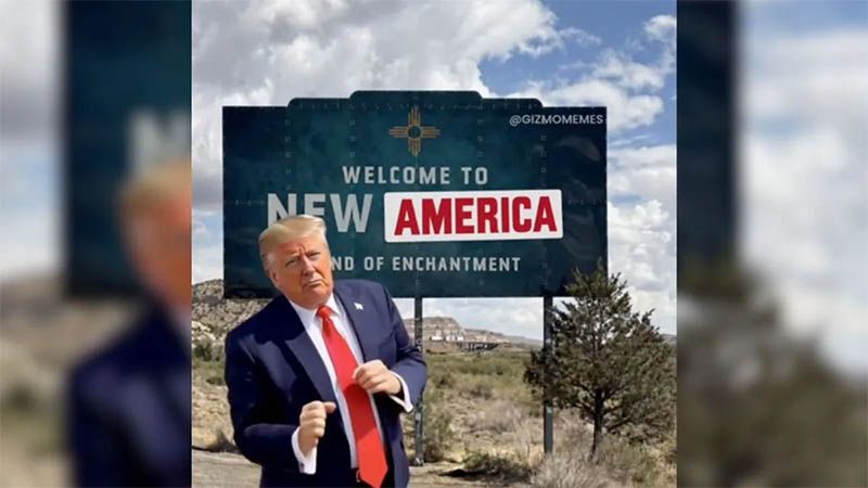 Trump sugiere cambiar el nombre del estado de Nuevo M&eacute;xico a &ldquo;Nueva Am&eacute;rica&rdquo;