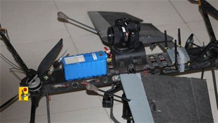 Imágenes del dron espía israelí “capturado” por Hezbolá